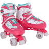 Ролики-квады TECH TEAM LATINA DISTRICT белый/розовый XS р.27-30 NN007481