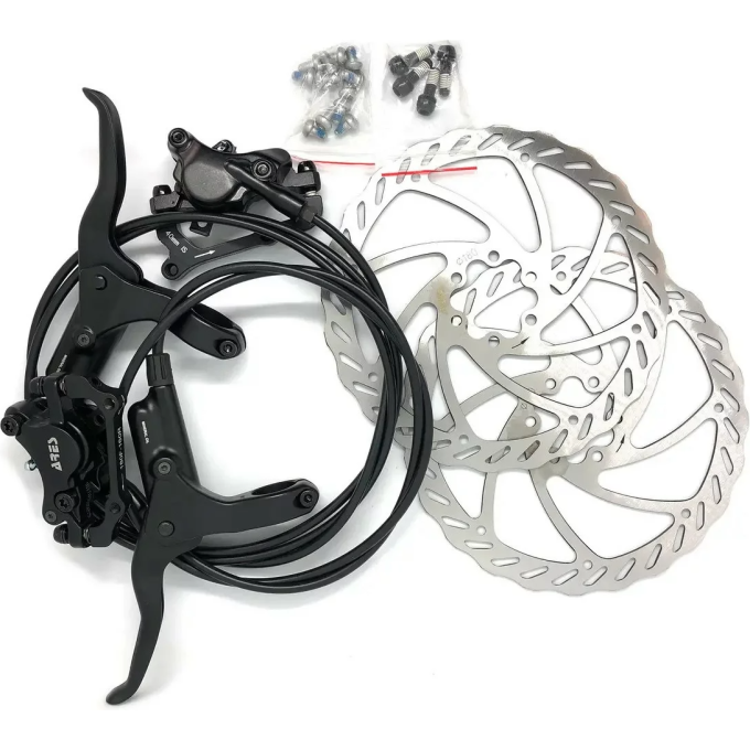 Тормоз дисковый гидровлический TECH TEAM предний+задний NUTT Y-1R NN009395